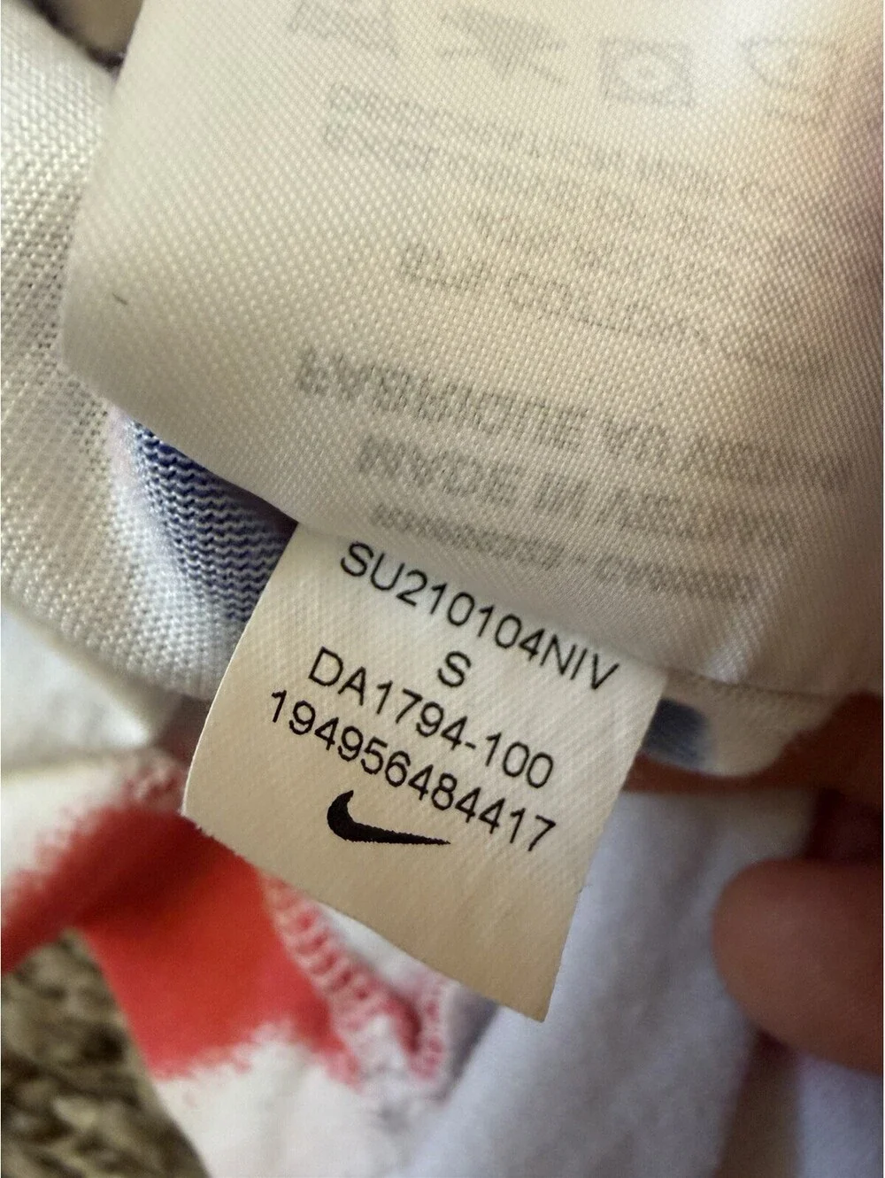 Nike Dri Fit Weight Lifting Body Building Gym Muscle T Shirt Men’s Small Tie Dye